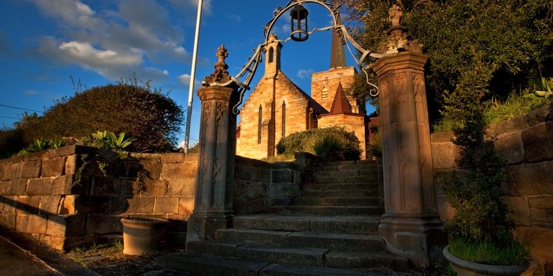 Церковь St Michael’s Anglican Church в районе Воклюз Vaucluse