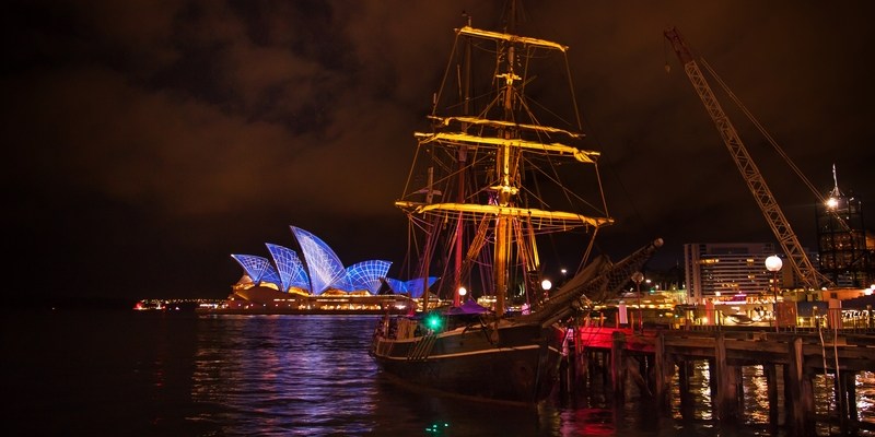 Последний день фестиваля света Vivid Sydney