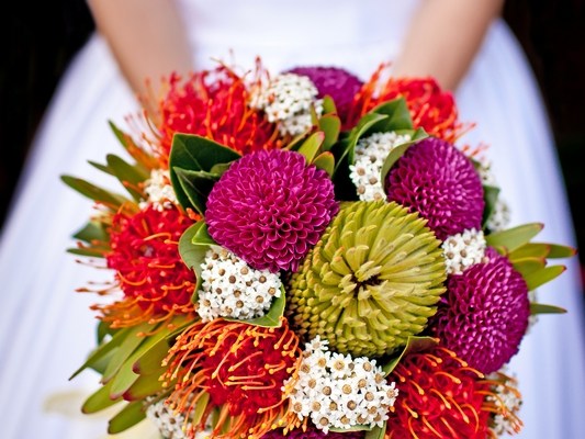 Австралийский букет невесты из австралийских растений-аборигенов