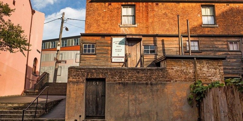 Исторический дом-музей Susannah place Museum в районе Зе Рокс The Rocks в Сиднее