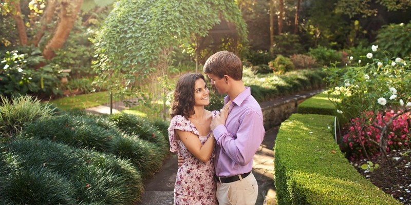 Лав стори в саду Камеллий в Сиднее